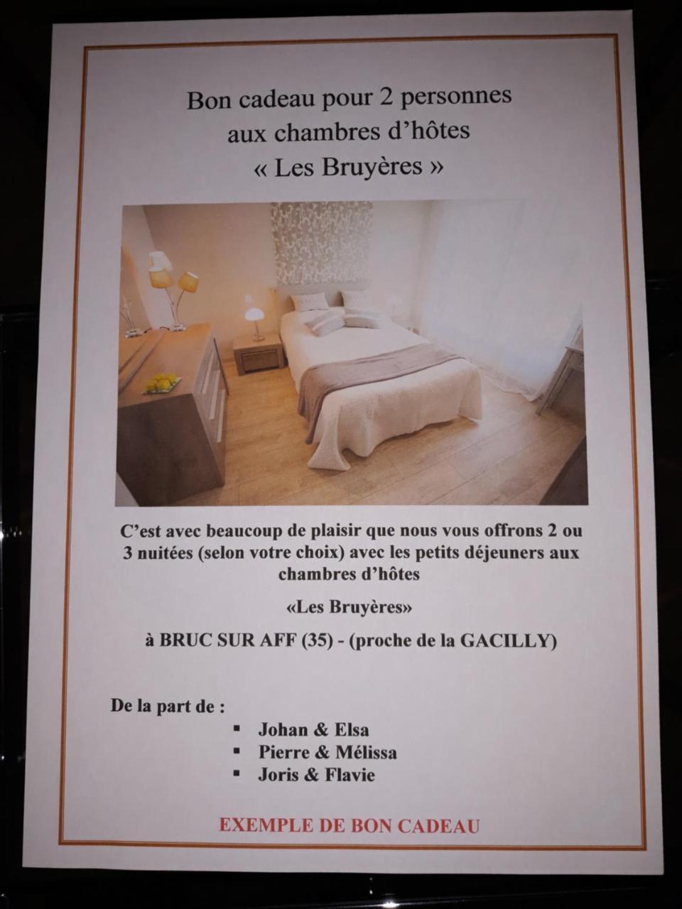 Chambre D'Hotes Les Bruyeres Bruc-sur-Aff Luaran gambar